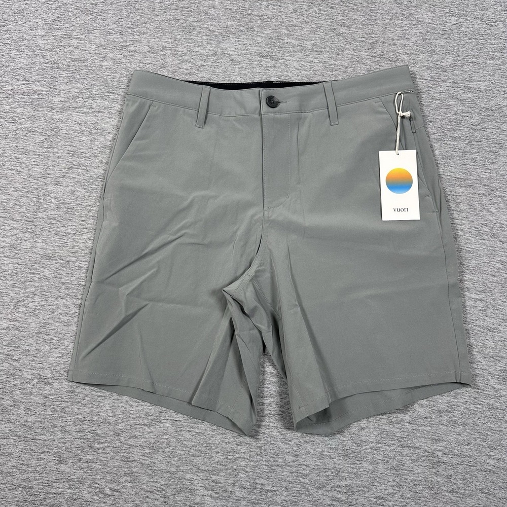 Vuori Shorts Men 30 Slate Rock Aim 8'' Performance Stretch Preppy Golf Chino NEW